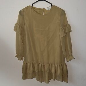 H&M Kids Casual Dress in Olive Green